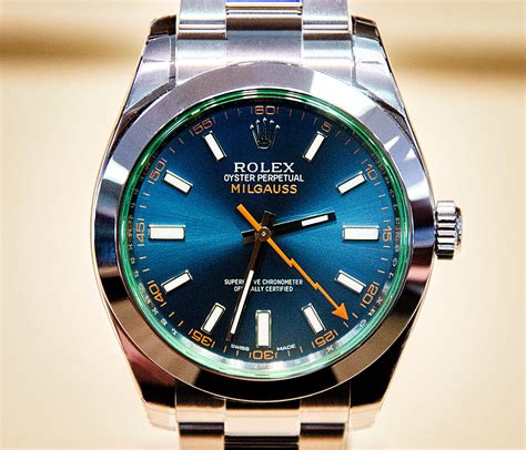 rolex milgauss z blue review|rolex milgauss z blue edition.